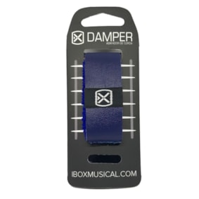 Abafador de cordas Fretwrap Damper Ibox em couro Azul