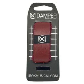 Abafador de cordas Fretwrap Damper Ibox em couro Vermelho