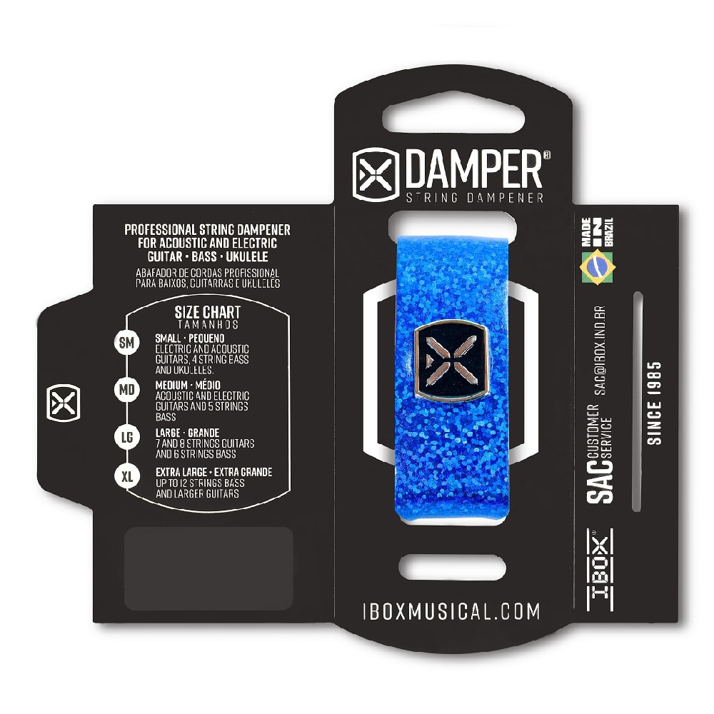 Abafador de Cordas Ibox Damper Azul DHMD03