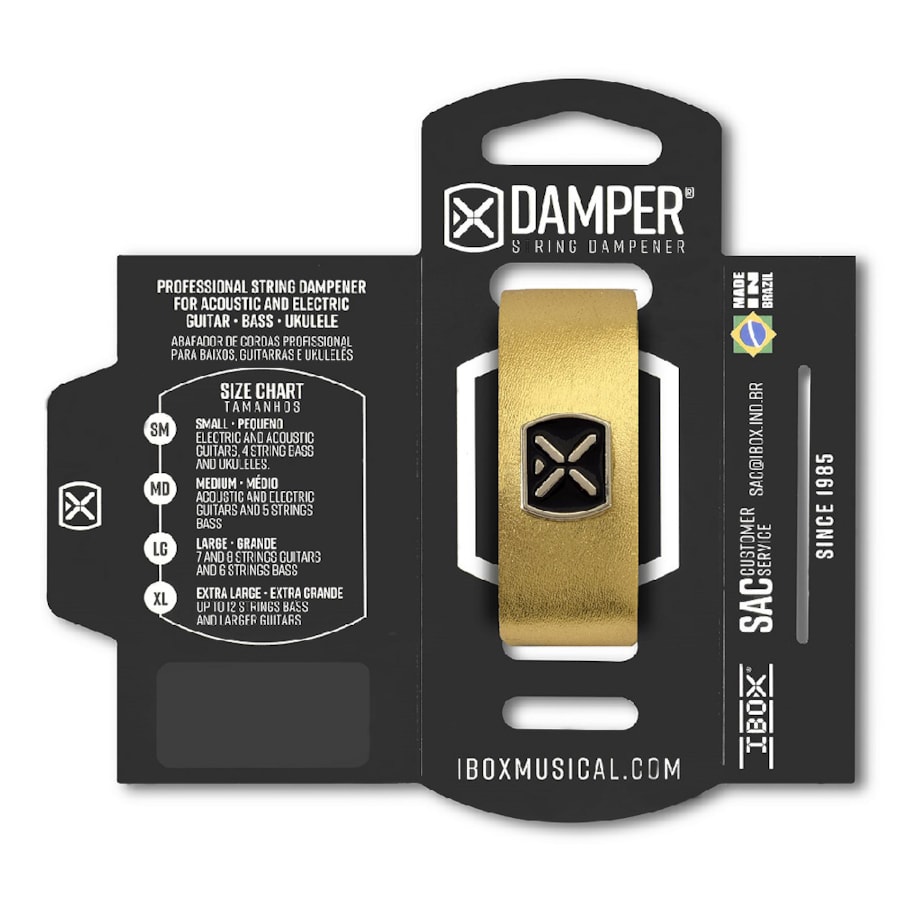 Abafador de Cordas Ibox Damper Dourado DMLG02