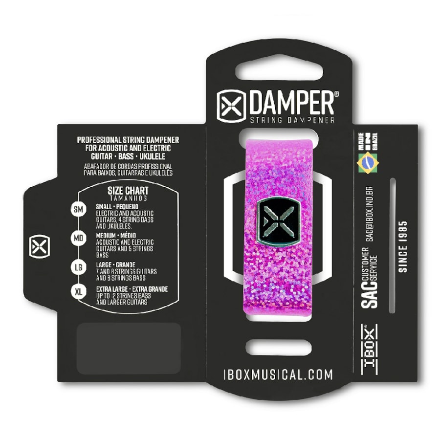 Abafador de Cordas Ibox Damper Pink DHMD04 Abafador de Cordas Ibox Damper Pink DHMD04