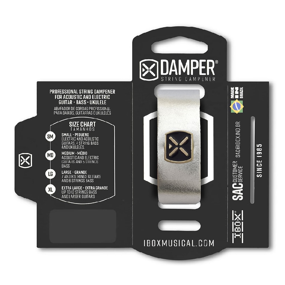 Abafador de Cordas Ibox Damper Prata DMMD01
