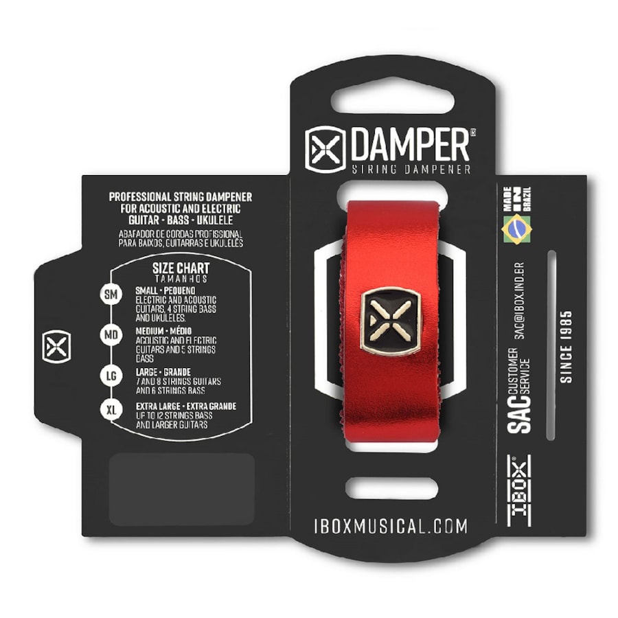 Abafador de Cordas Ibox Damper Vermelho DMMD04 Abafador de Cordas Ibox Damper Vermelho DMMD04