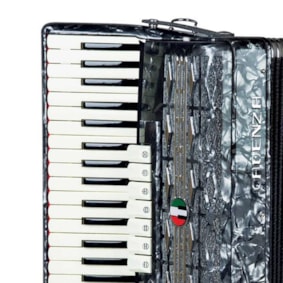 Acordeon Cadenza 120 Baixos CD120/41 C/Bag GR Cinza Perola