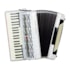 Acordeon Cadenza 120 Baixos CD120/41 WH Branca Com Bag Acordeon Cadenza 120 Baixos CD120/41 WH Branca Com Bag