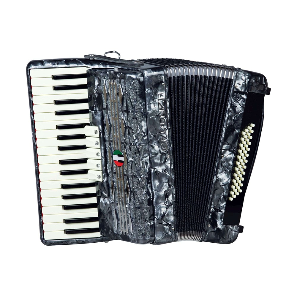 Acordeon Cadenza 48 Baixos CD48/34 Cinza Perola C/Bag