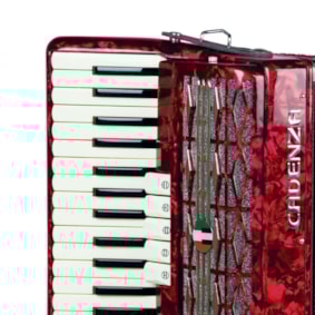 Acordeon Cadenza 48 Baixos CD48/34 Vermelho Perola C/Bag Acordeon Cadenza 48 Baixos CD48/34 Vermelho Perola C/Bag