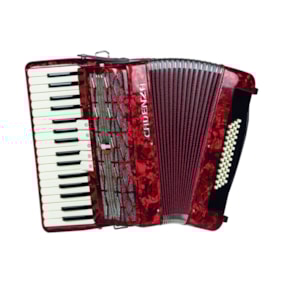 Acordeon Cadenza 48 Baixos CD48/34 Vermelho Perola C/Bag Acordeon Cadenza 48 Baixos CD48/34 Vermelho Perola C/Bag