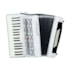 Acordeon Cadenza 48 Baixos CD48/34 WH Branco Com Bag e Correia