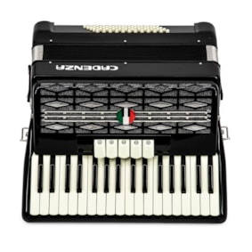 Acordeon Cadenza 60 Baixos CD60/34 BK Black C/ Bag e Correia