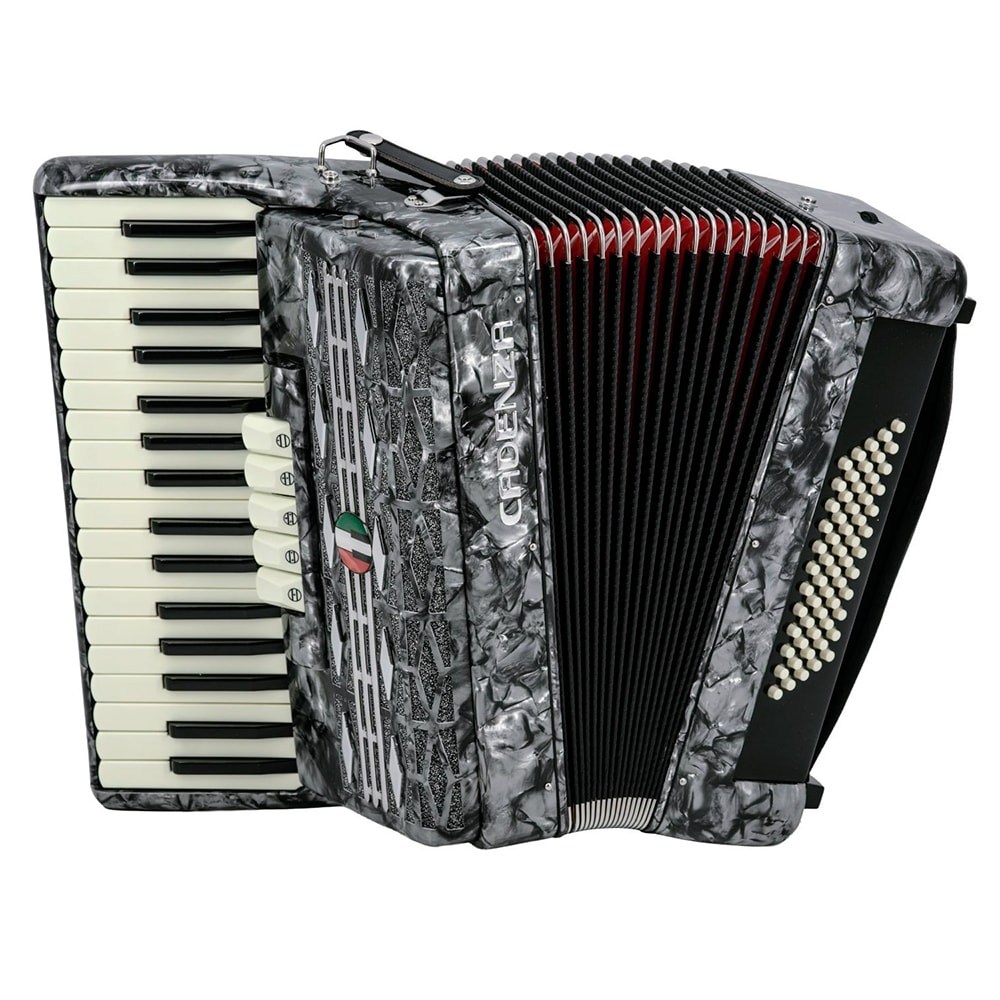 Acordeon Cadenza 60 Baixos CD60/34 GR Grey C/ Bag e Correia