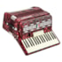 Acordeon Cadenza 60 Baixos CD60/34 RED Vermelho C/ Bag e Correia