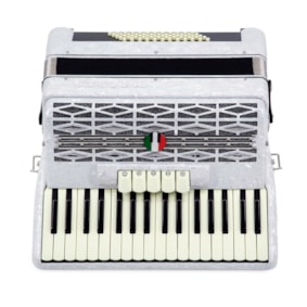 Acordeon Cadenza 60 Baixos CD60/34 WH White C/ Bag e Correia