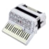Acordeon Cadenza 60 Baixos CD60/34 WH White C/ Bag e Correia