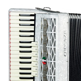 Acordeon Cadenza 80 Baixos CD80/37 Branco Perola C/Bag Acordeon Cadenza 80 Baixos CD80/37 Branco Perola C/Bag