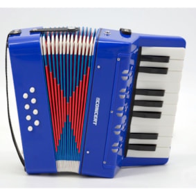Acordeon Infantil Concert CA8 BL Azul 8 Baixos