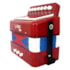 Acordeon Infantil de Botão Spring Kids SPK73 Vermelho