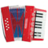 Acordeon Infantil Turbinho 104-RD Vermelho de 8 Baixos