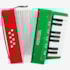 Acordeon Infantil Turbinho 104-RG Verde e Vermelho de 8 Baixos Acordeon Infantil Turbinho 104-RG Verde e Vermelho de 8 Baixos