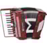 Acordeon Michael ACM4803N PRD de 48 Baixos Vermelho Perolado Acordeon Michael ACM4803N PRD de 48 Baixos Vermelho Perolado