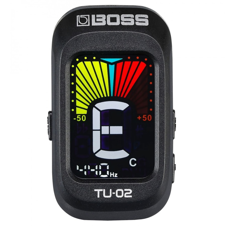 Afinador Boss TU-02 Cromático de Clipe Afinador Boss TU-02 Cromático de Clipe