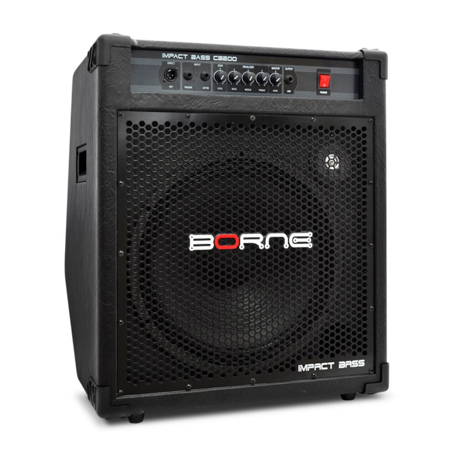 Amplificador de Contrabaixo Borne Impact Bass CB200 de 200 WRMS Amplificador de Contrabaixo Borne Impact Bass CB200 de 200 WRMS