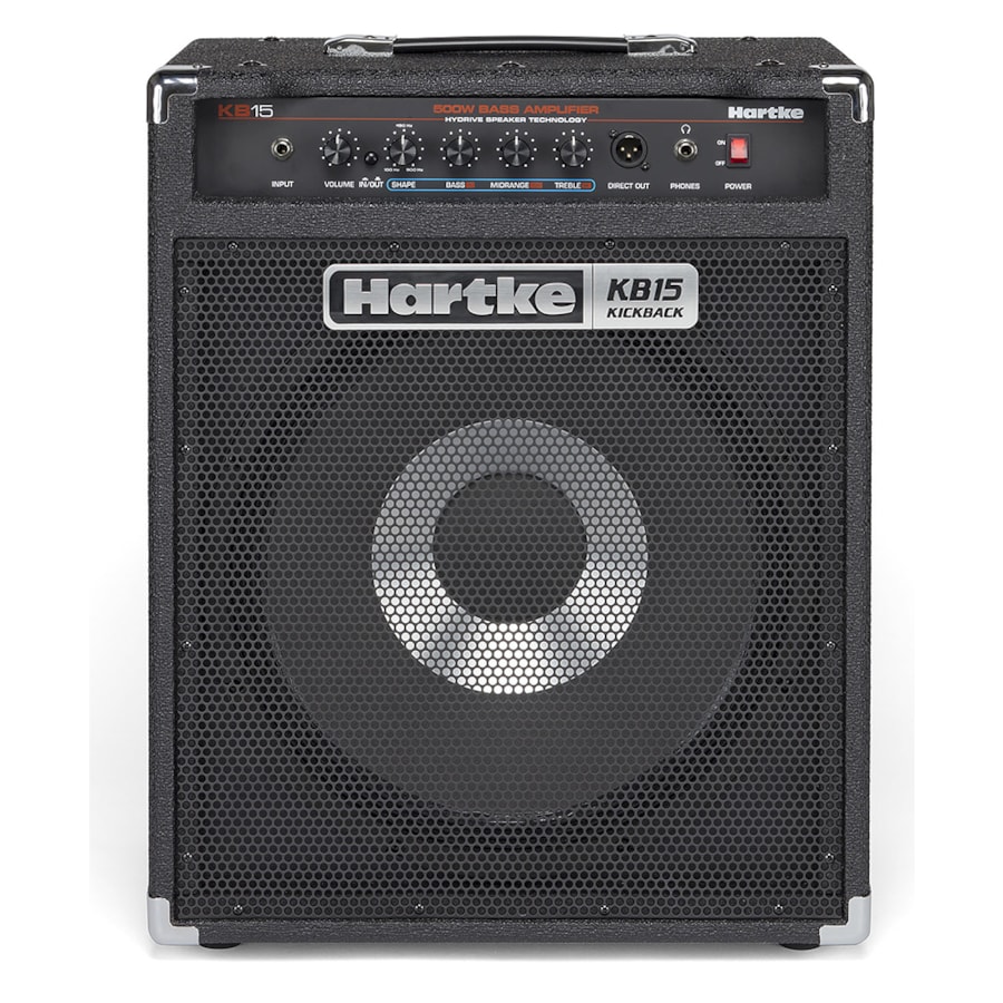 Amplificador de Contrabaixo Hartke KB15 Kickback Series de 15" C/ 500 WRMS Amplificador de Contrabaixo Hartke KB15 Kickback Series de 15" C/ 500 WRMS