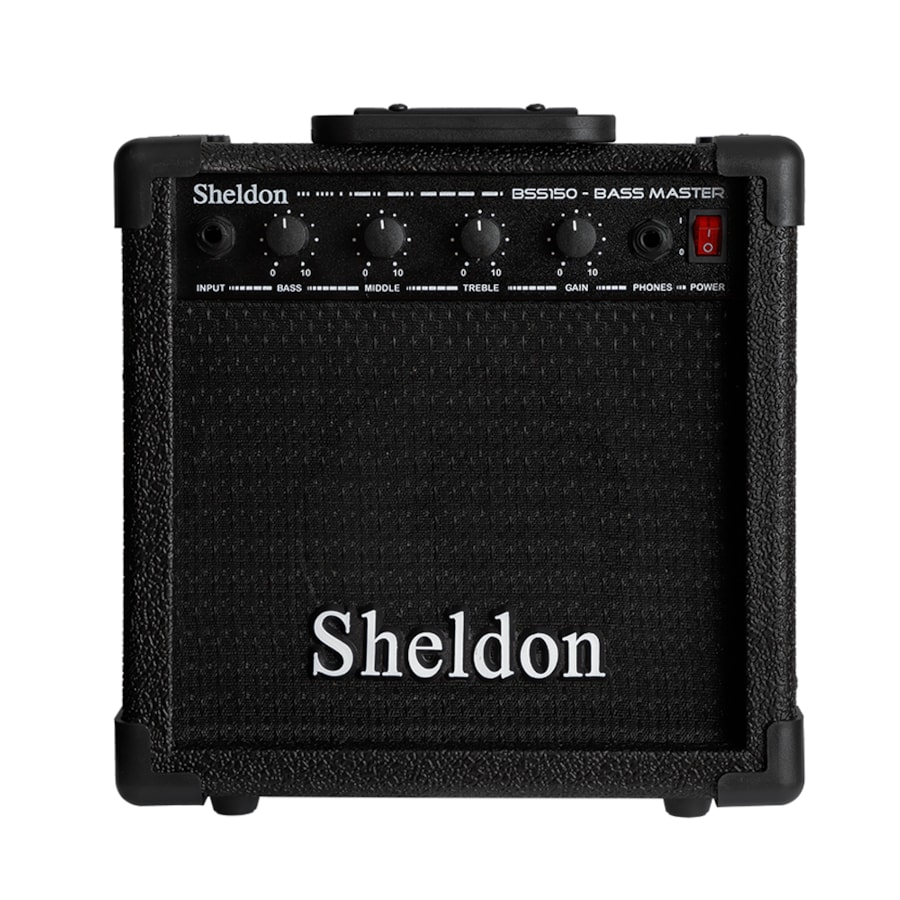 Amplificador De Contrabaixo Sheldon BSS150 15W RMS Preto