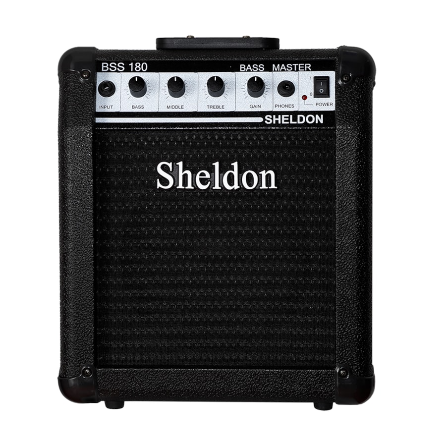 Amplificador De Contrabaixo Sheldon BSS180 18W RMS Preto