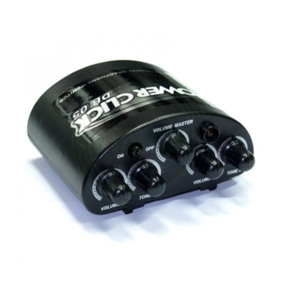 Amplificador de Fone de Ouvido Power Click DB 05 - Sem Fonte Amplificador de Fone de Ouvido Power Click DB 05 - Sem Fonte