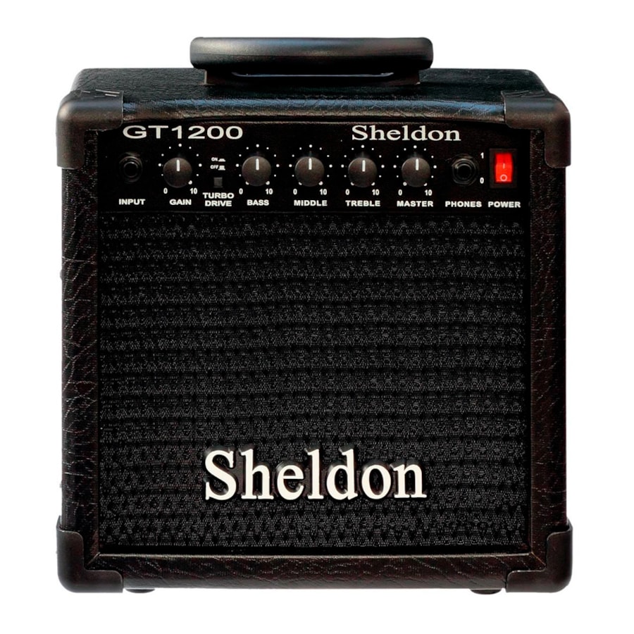 Amplificador De Guitarra Sheldon GT1200 15 Watts Preto Amplificador De Guitarra Sheldon GT1200 15 Watts Preto