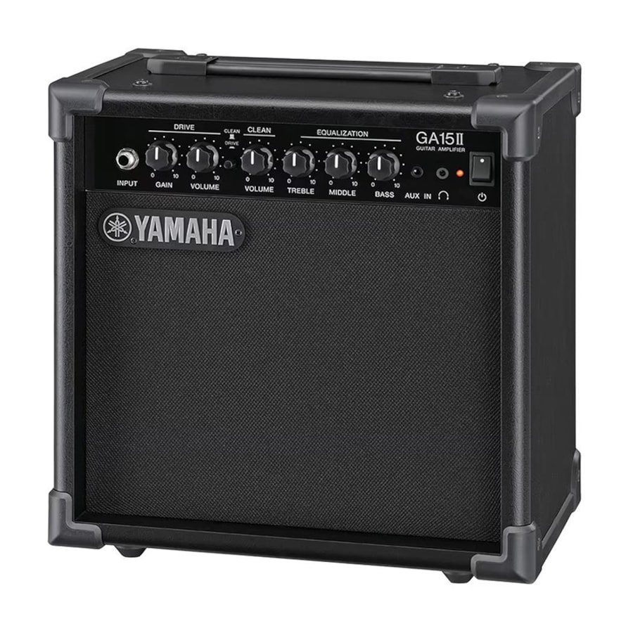 Amplificador de Guitarra Yamaha GA15II De 15 Watts Preto Amplificador de Guitarra Yamaha GA15II De 15 Watts Preto