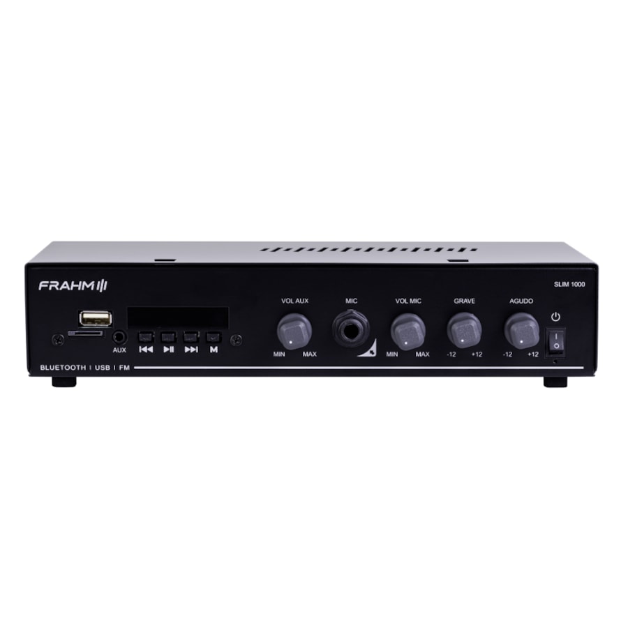 Amplificador de Potência Frahm Slim 1000G5 Para Som Ambiente C/ 40 Watts Amplificador de Potência Frahm Slim 1000G5 Para Som Ambiente C/ 40 Watts