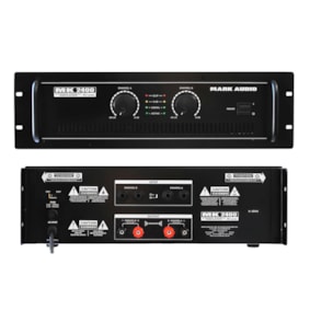 Amplificador de Potência Mark Áudio MK2400 De 400 Watts RMS