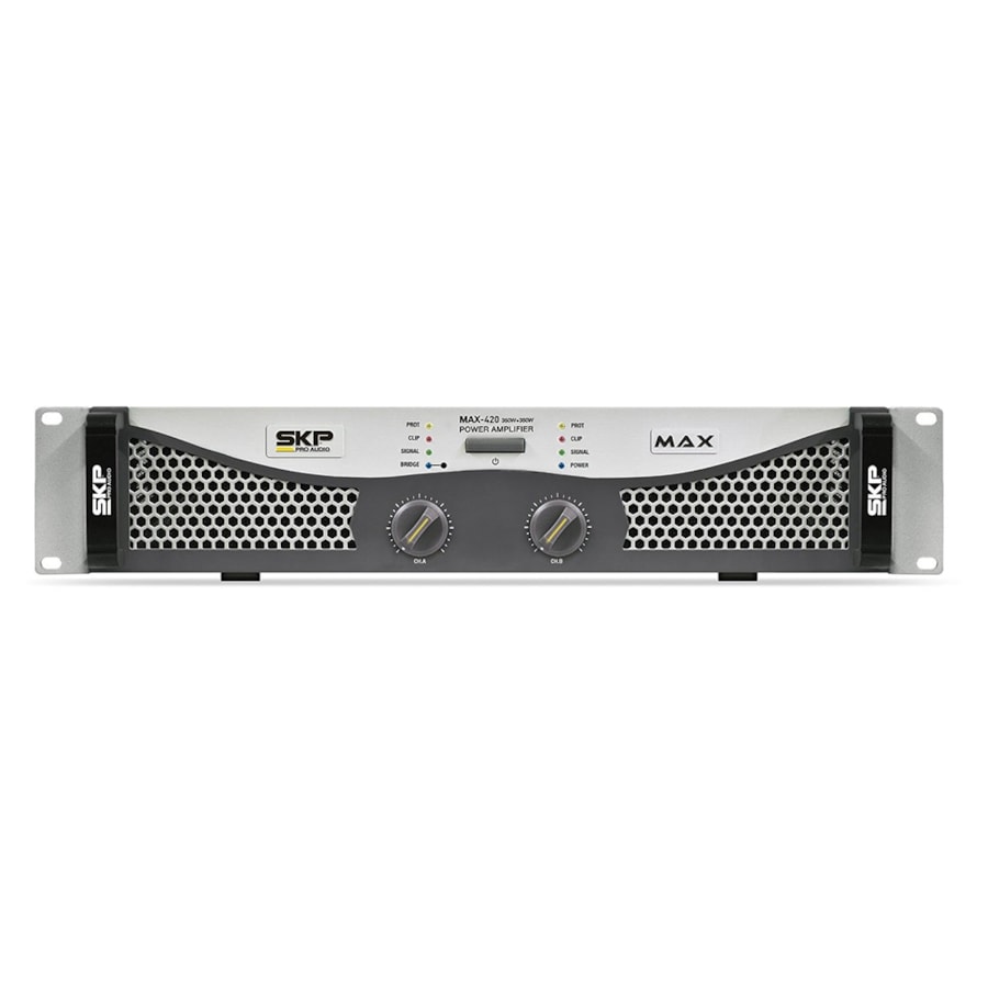 Amplificador de Potência SKP MAX-420 Série MAX de 400 Watts RMS