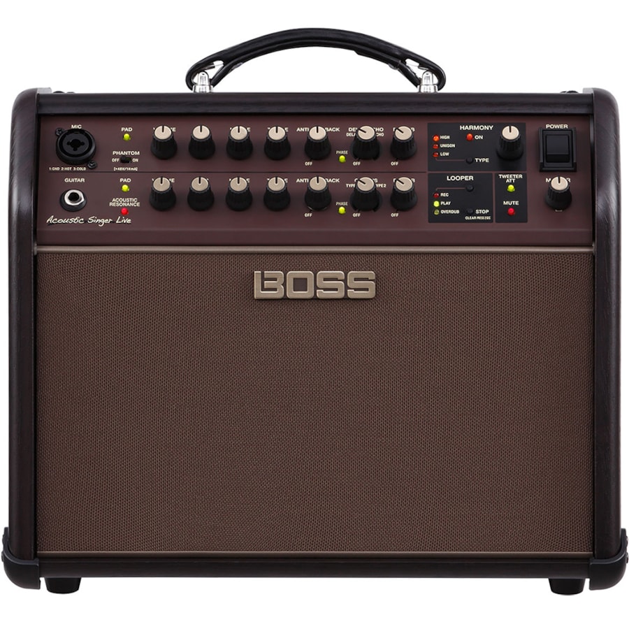 Amplificador de Violão Boss Acoustic Live Singer Live ACS-Live de 60 WRMS Amplificador de Violão Boss Acoustic Live Singer Live ACS-Live de 60 WRMS