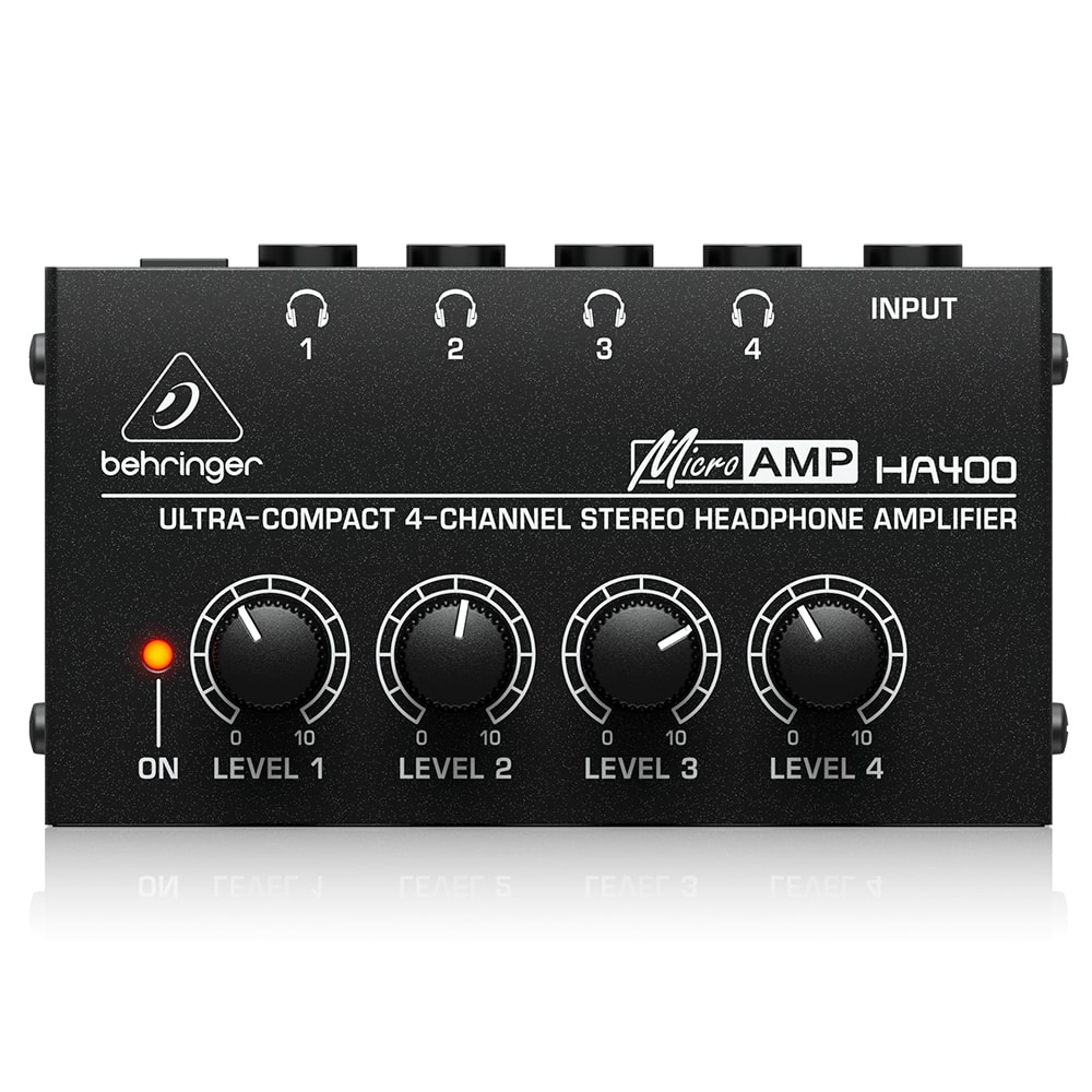 Amplificador Para Fones De Ouvidos Behringer HA400 Com 4 Canais
