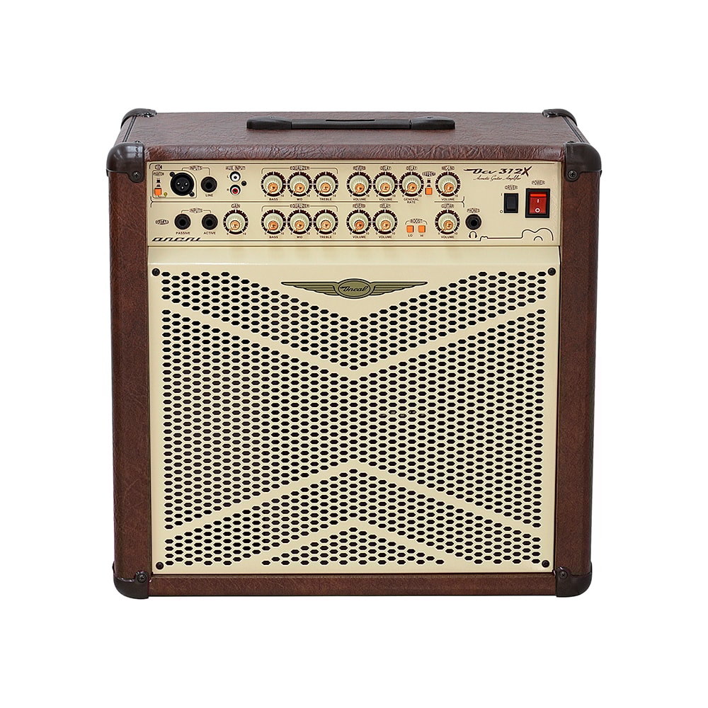 Amplificador Para Violão Oneal OCV312 MR Marrom De 80 Watts