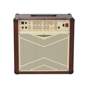 Amplificador Para Violão Oneal OCV312 MR Marrom De 80 Watts