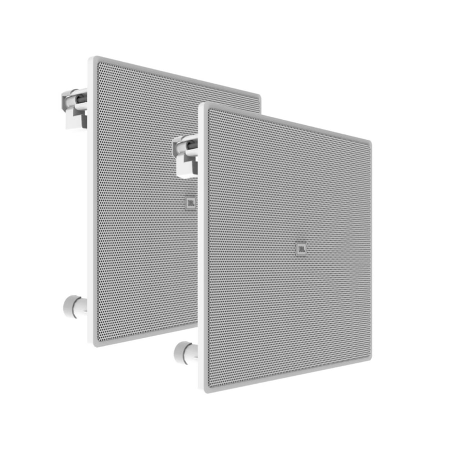 Arandela JBL 6CO3Q (PAR) Quadrada P/ Som Ambiente 140 Watts Coaxial Branca Arandela JBL 6CO3Q (PAR) Quadrada P/ Som Ambiente 140 Watts Coaxial Branca