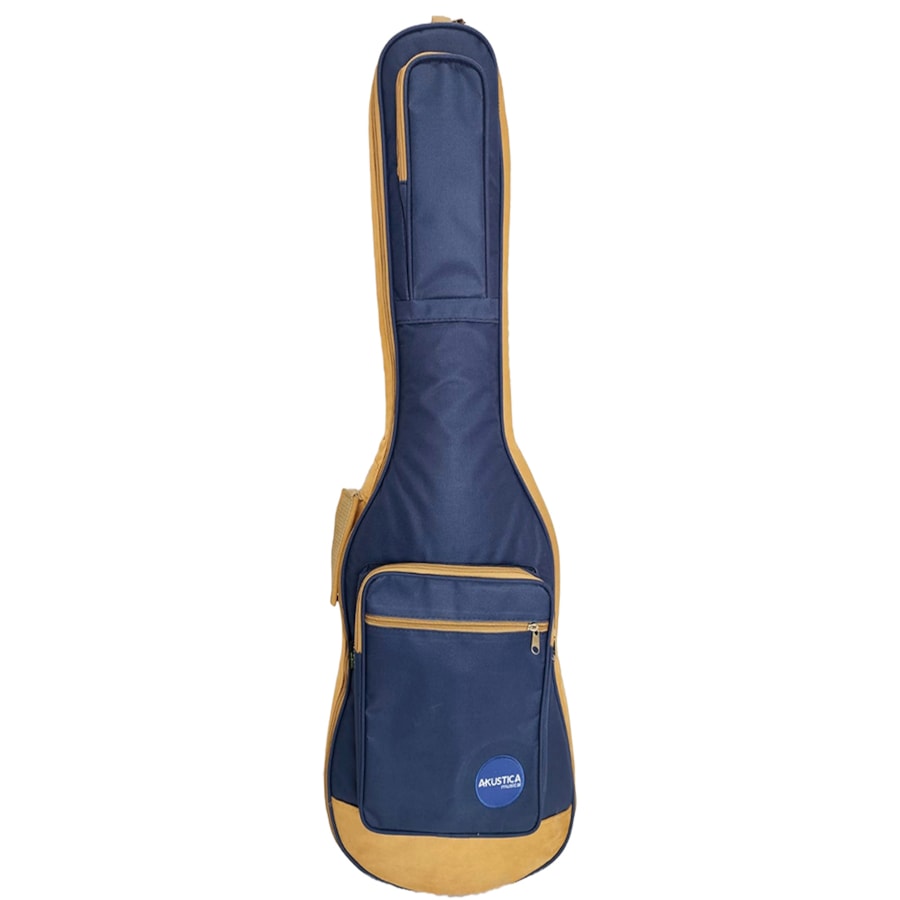 Bag Art Show Para Contrabaixo Linha Exclusive Azul C/ Bege Estofada 212705