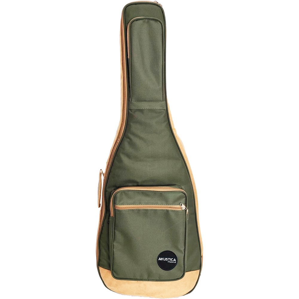 Bag Art Show Para Guitarra Exclusive Verde C/ Bege Estofada 212505