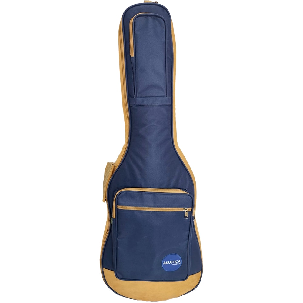 Bag Art Show Para Violão Clássico Exclusive Azul C/ Bege Estofada 213405