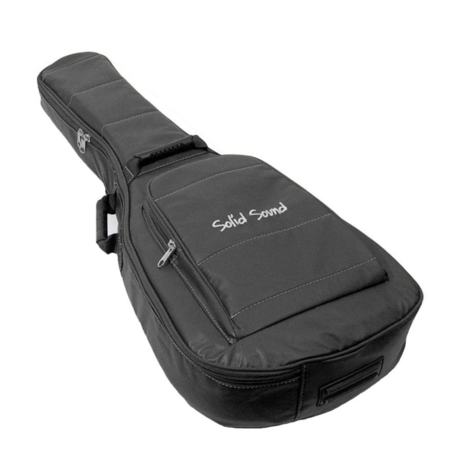 Bag Solid Sound LT BR para Violão Folk de Luxo Preto Código: 5003 Bag Solid Sound LT BR para Violão Folk de Luxo Preto Código: 5003