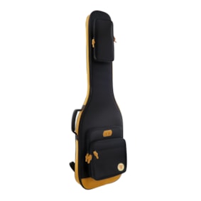 Bag Tagima Para Contrabaixo 20mm Solid Trip Color YBR Preto e Amarelo