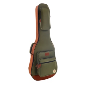 Bag Tagima Para Guitarra 20mm Solid Trip Color GRBR Verde e Marrom
