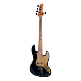 Baixo Strinberg JBS155AD Onix Black Signature Aninha Deleones Ativo/Passivo 5 Cordas C/ Bag Baixo Strinberg JBS155AD Onix Black Signature Aninha Deleones Ativo/Passivo 5 Cordas C/ Bag
