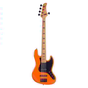Baixo Strinberg JBS155AD Orange Signature Aninha Deleones Ativo 5 Cordas C/ Bag Baixo Strinberg JBS155AD Orange Signature Aninha Deleones Ativo 5 Cordas C/ Bag