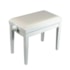 Banco P/ Piano Saty PB80 Luxo Ajustável Branco