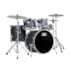 Bateria Acústica D-One Rocket DR22 BKS Preto Satin Bumbo 22 Polegadas